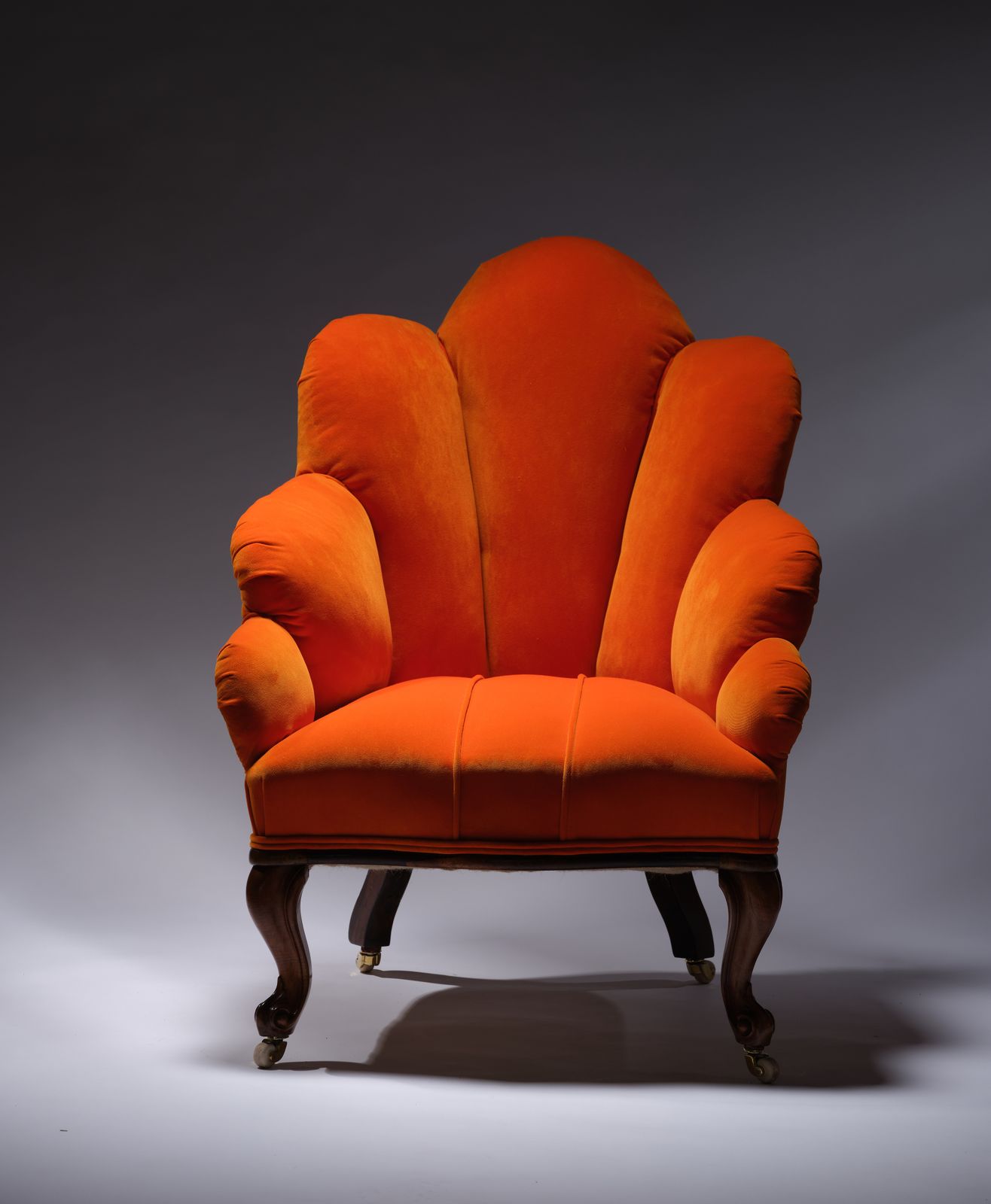 Exquisite Rare 18th Century Rosewood & Iron Framed Scallop Shaped Deconstructed Armchair Circa 1790. photo vinterior