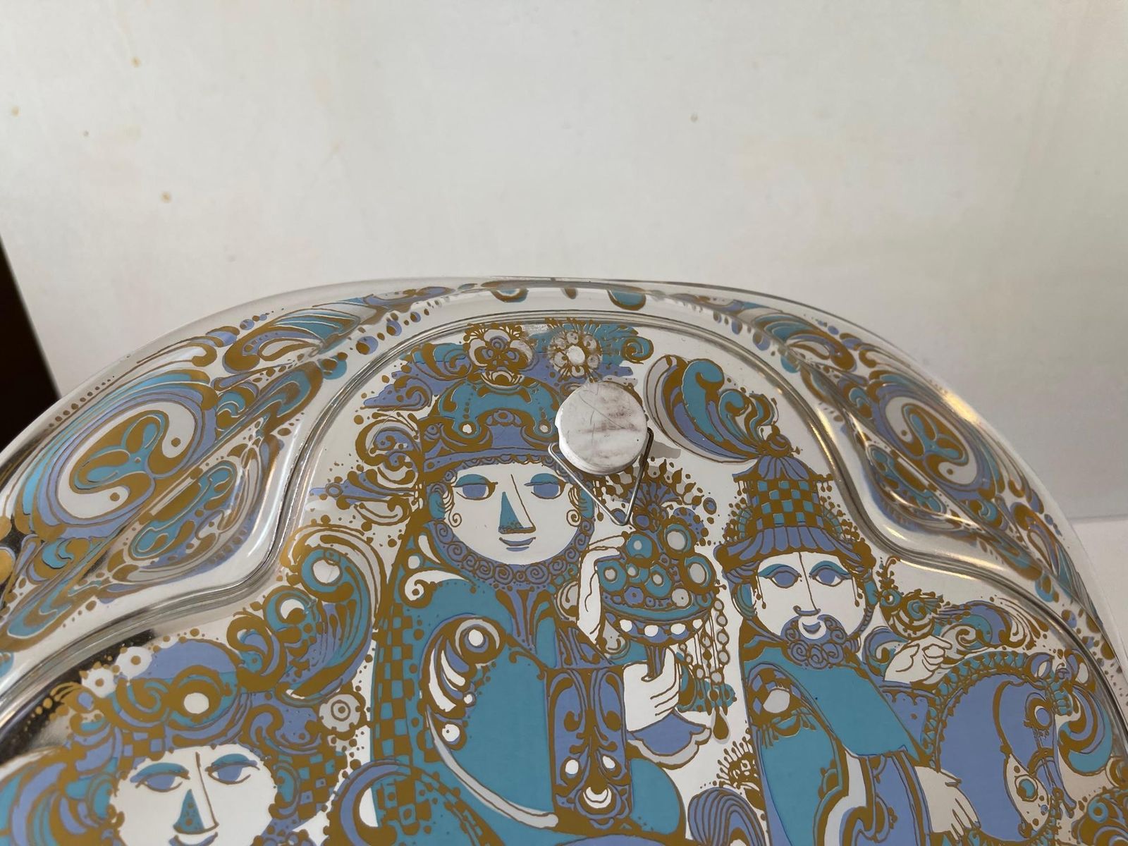 Limited Artist Glass Wall Plaque Theophany By Bjørn Wiinblad For Rosenthal photo vinterior