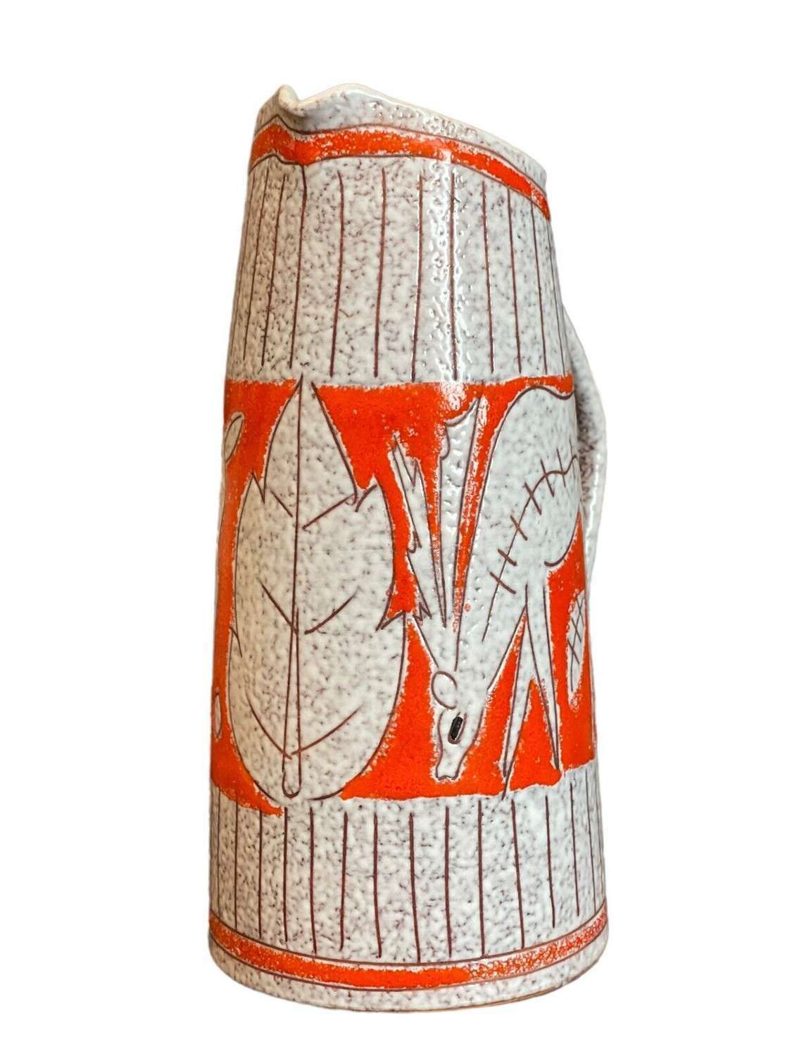 photo furniture Fratelli Fanciullacci Vase With Deer Motif Circa 1950