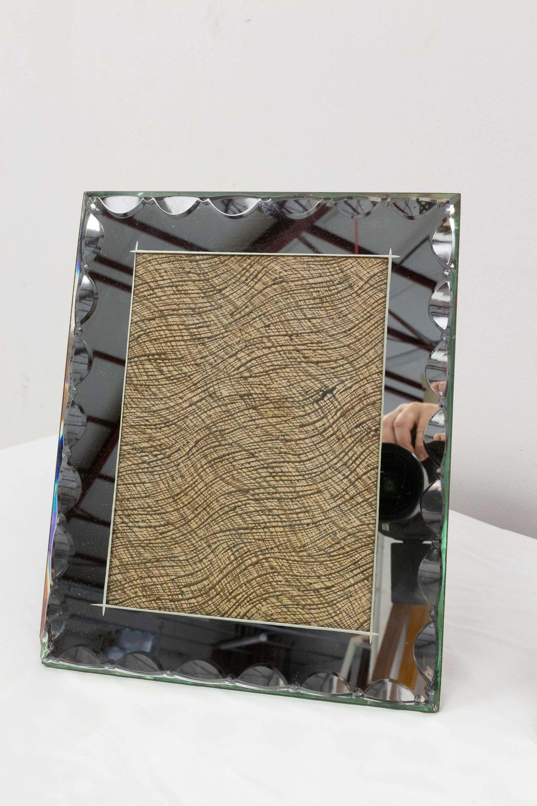 French Art Deco Pair Of Mirror Standing Photo Frames, Circa 1930 photo for sale