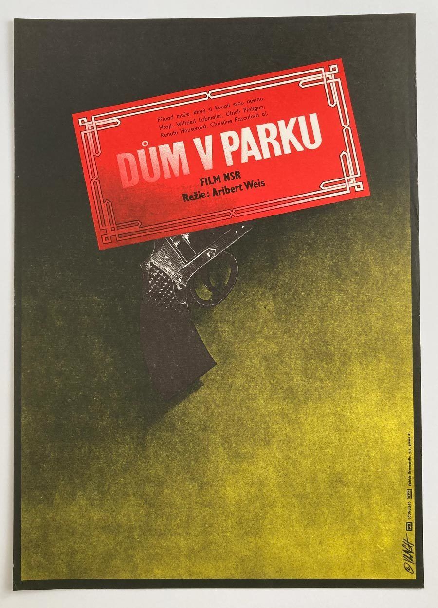 Original Film Poster, The House In The Park, Zdeněk Vlach, 1984, Genuine Czech Vintage Print