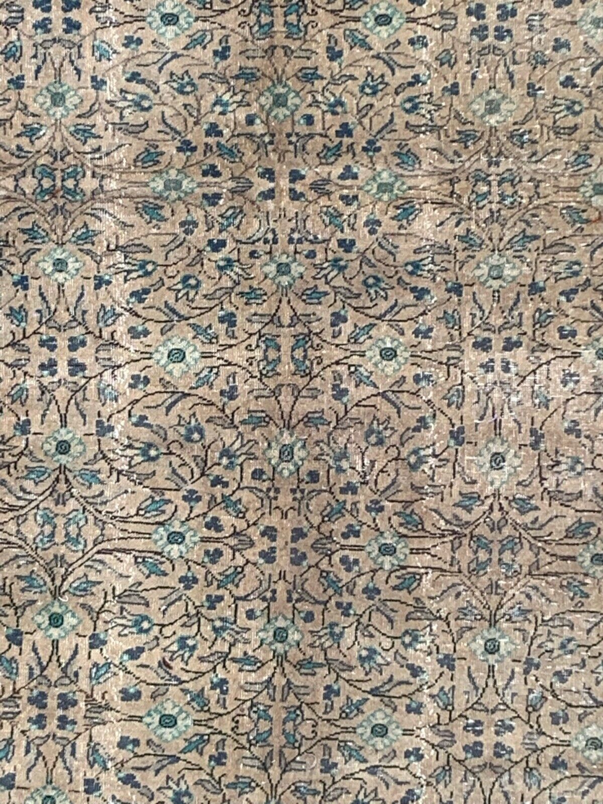 Vintage Turkish Rug 289x193 Cm, Tribal Wool Carpet Large photo furniture