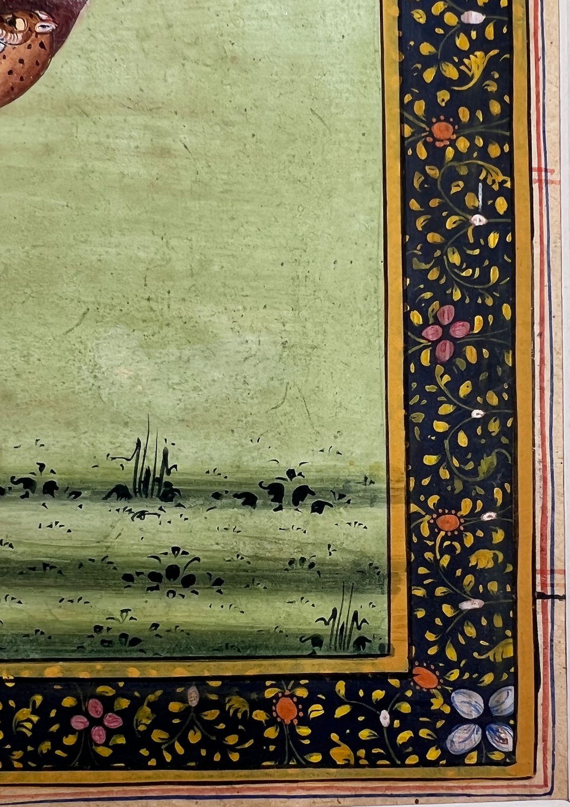 photo for sale Indian Miniature Painting Depicts A Lady Riding A Composite Camel, 20th Century