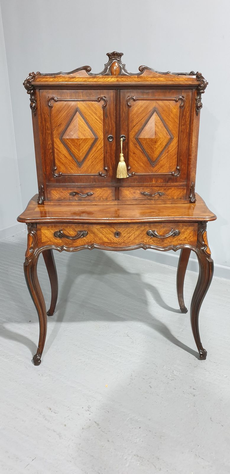 Outstanding French Bonheur Du Jour Desk photo vintage