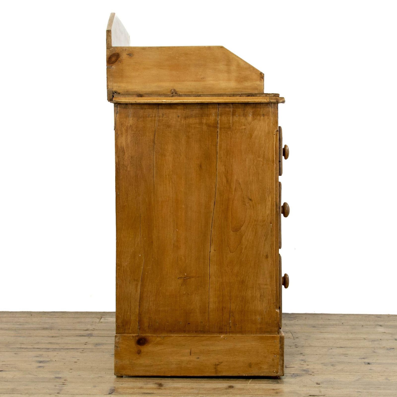 Antique Pine Chest Of Drawers With Gallery photo Furniture