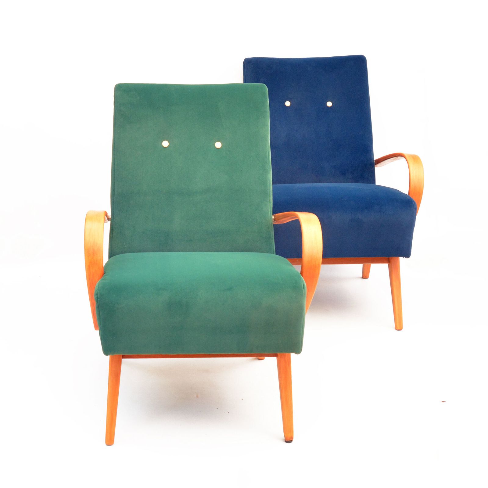 Pair Of Armchairs, Designed By J. Smídek Ton, Czechoslovakia, 1960s photo 2343.0