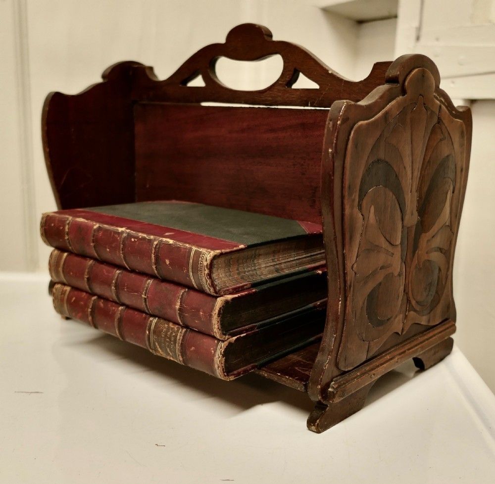 Desk Top Marquetry Occasional Book Tidy photo for sale