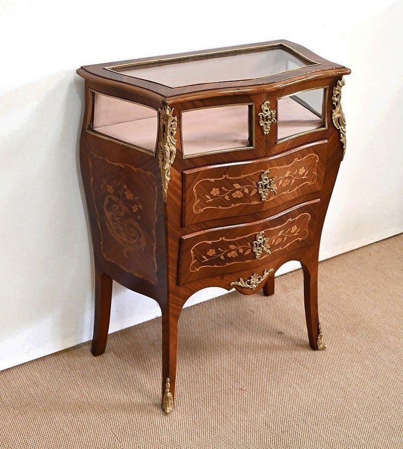 Small Chest Of Drawers In Mahogany, Louis XV Style   Late 19th Century photo furniture
