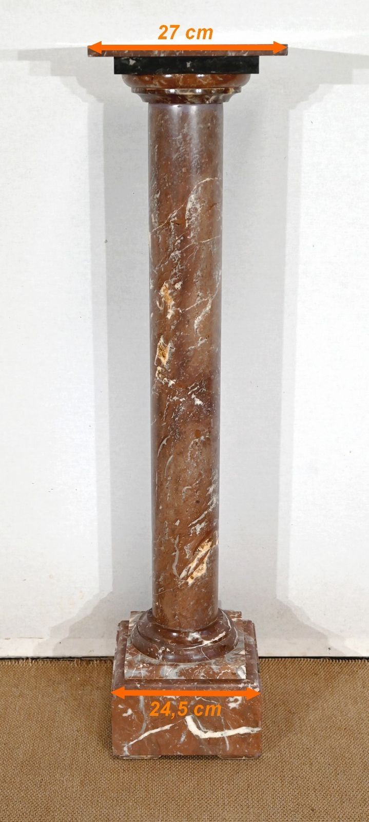 photo vintage Marble Column, Late 19th Century
