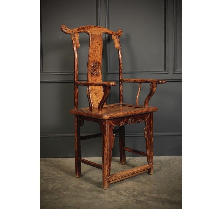 Pair Of Chinese Elm Armchairs, 1800s photo 1547.91