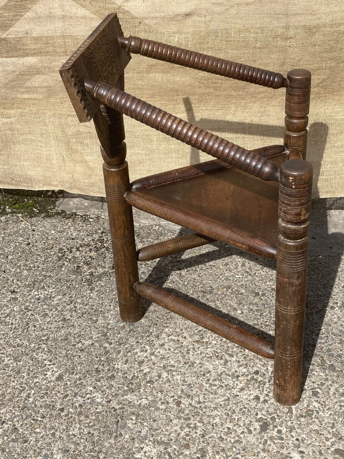 photo vinterior Victorian Oak Woodturners Chair