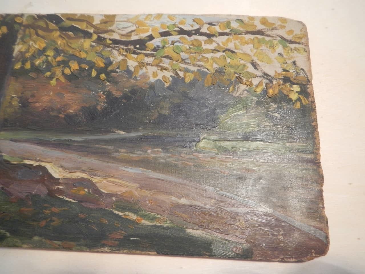 Oil Painting Des Champs "Wood" photo vinterior