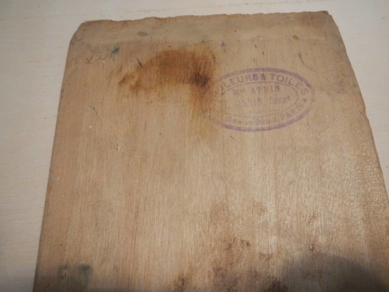 Oil Painting Des Champs "Wood" photo vintage