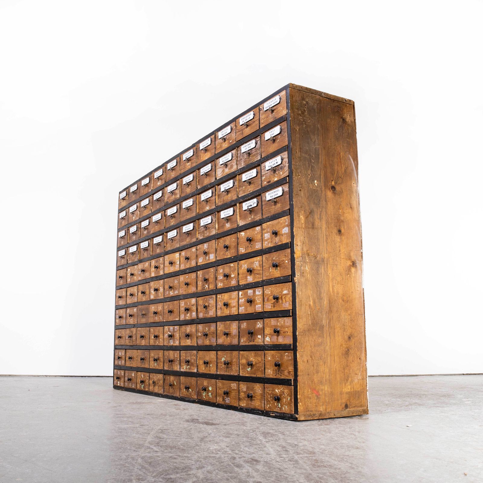 1950’s Very Large Dutch Seed Cabinet – One Hundred Drawers (1672) photo buy