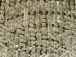 Brass And Crystal Chandelier, Mid 20th Century photo furniture