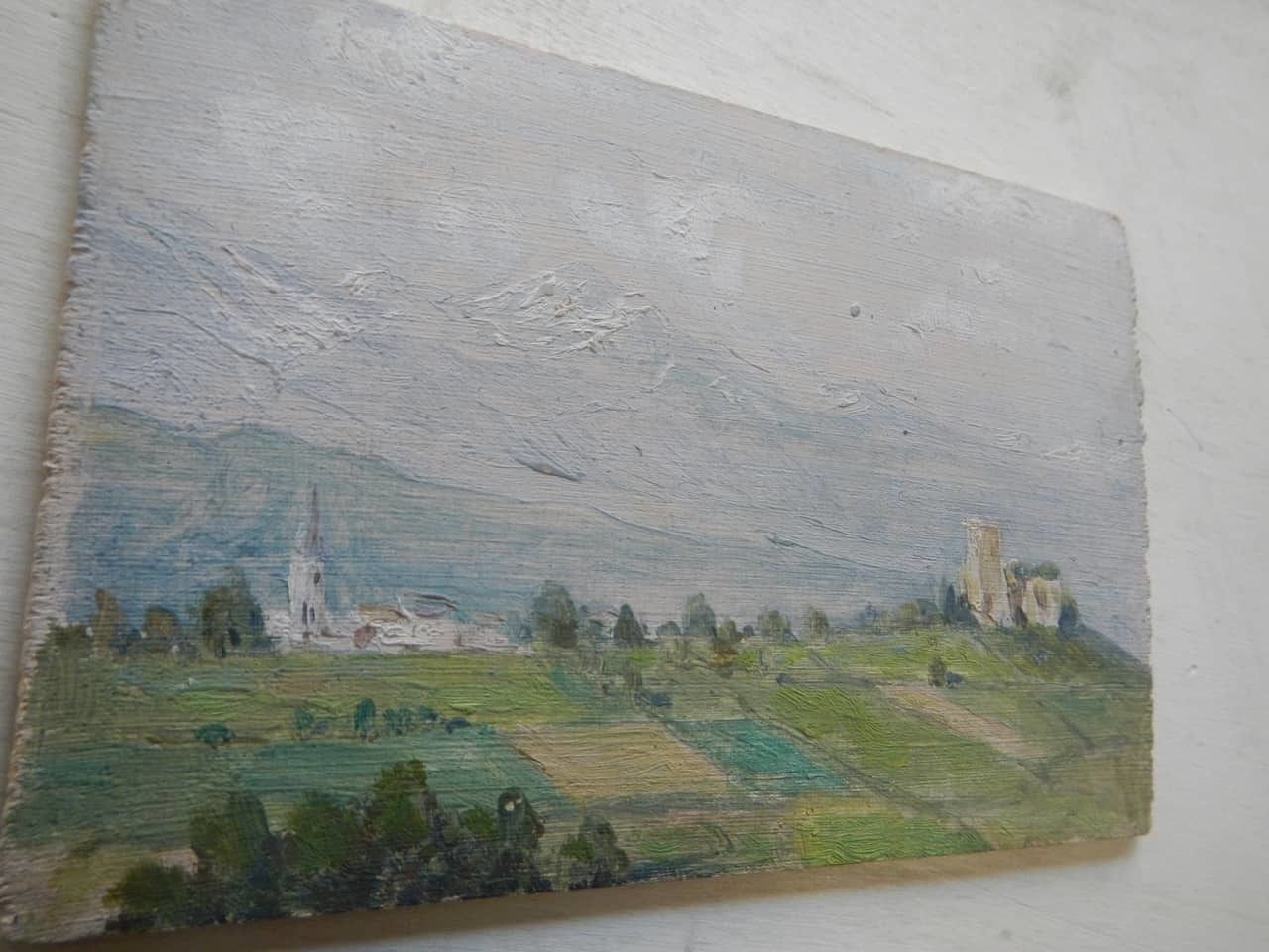 Oil Painting By Des Champs "Pirenes" photo furniture