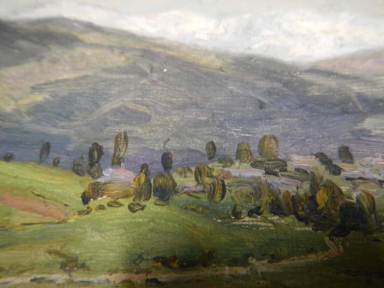 Oil Painting By Des Champs "Pirenes" photo for sale
