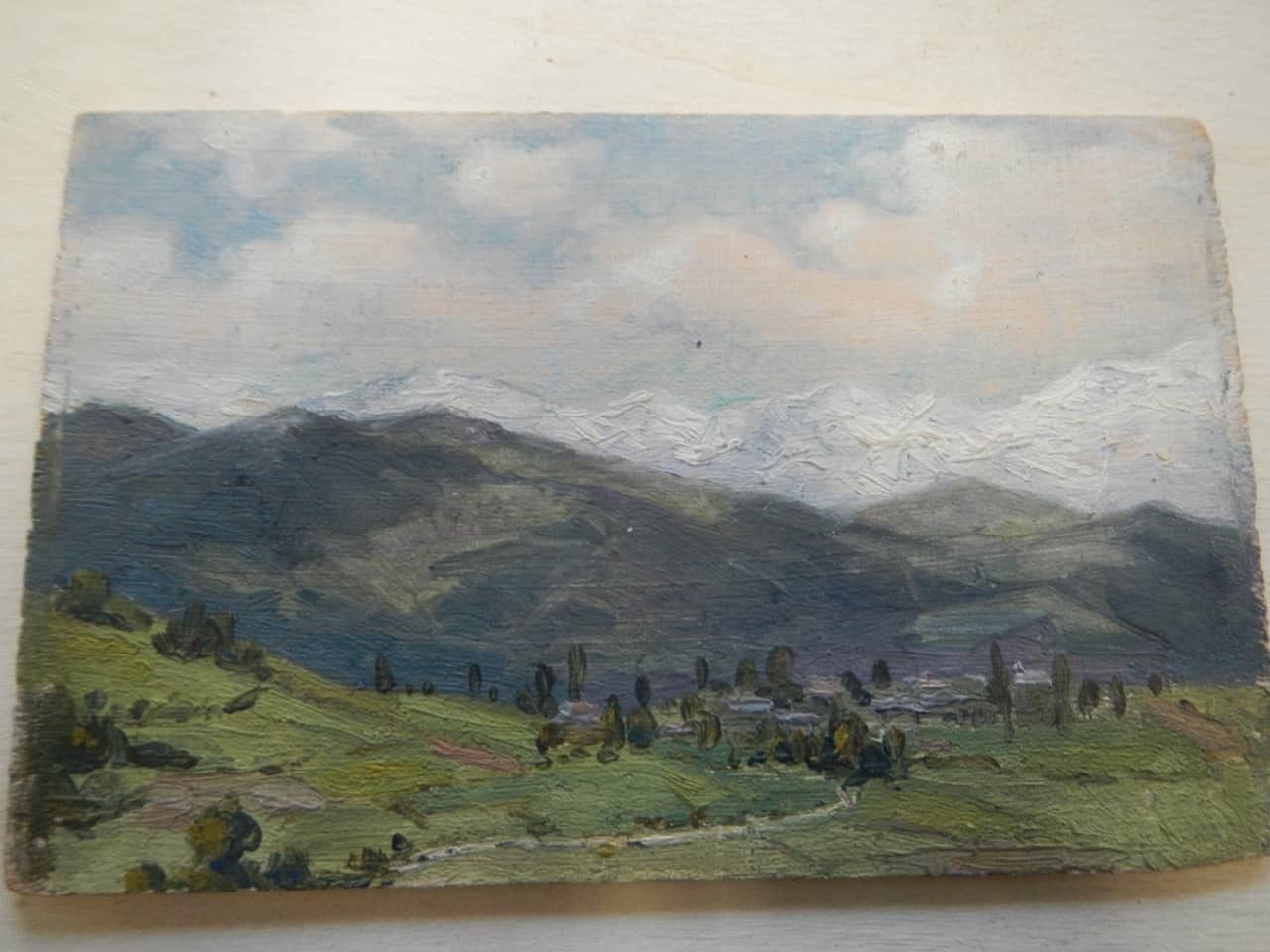 photo furniture Oil Painting By Des Champs "Pirenes"