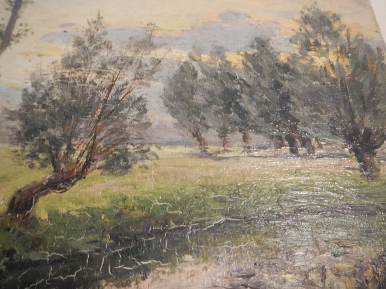 Oil Painting By Des Champs "River" photo furniture