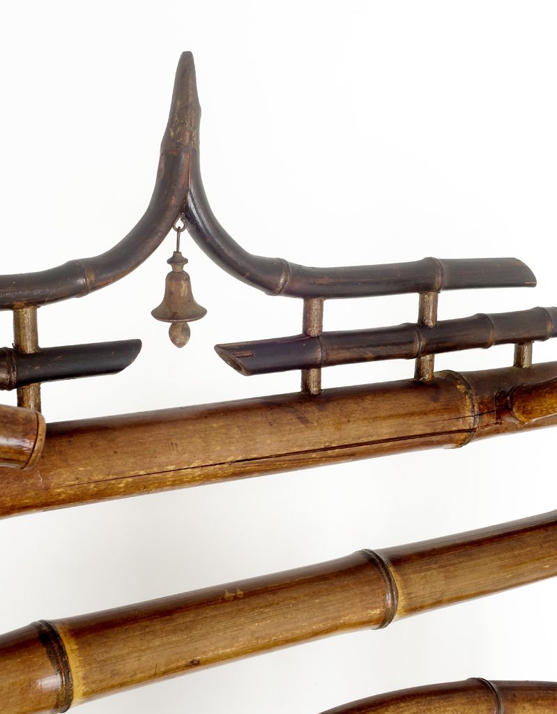 Bamboo  Coat  Stand, 1800s, Antique photo 595.0