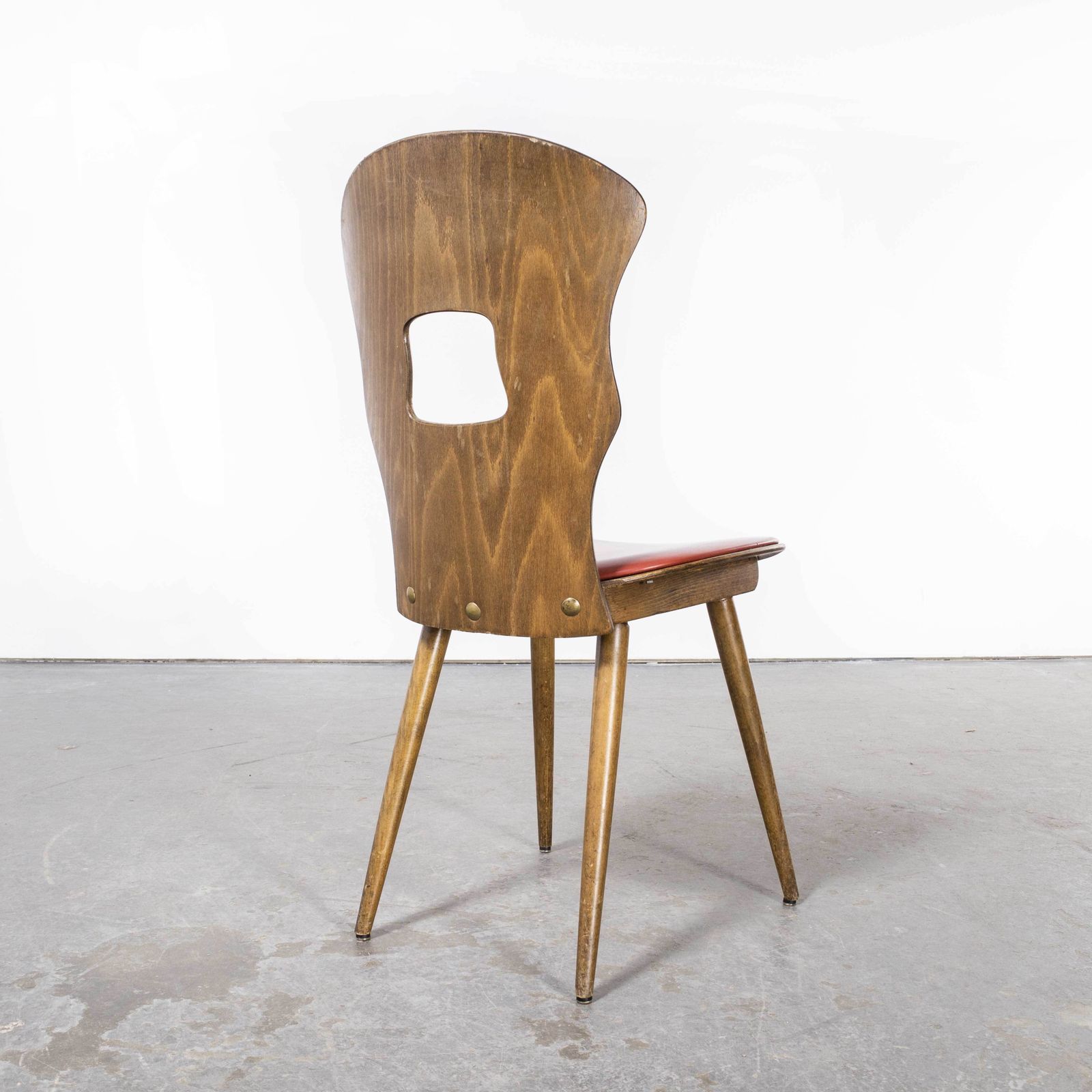 photo furniture 1950’s French Baumann Upholstered Seat Gentiane Dining Chair – Set Of Eight
