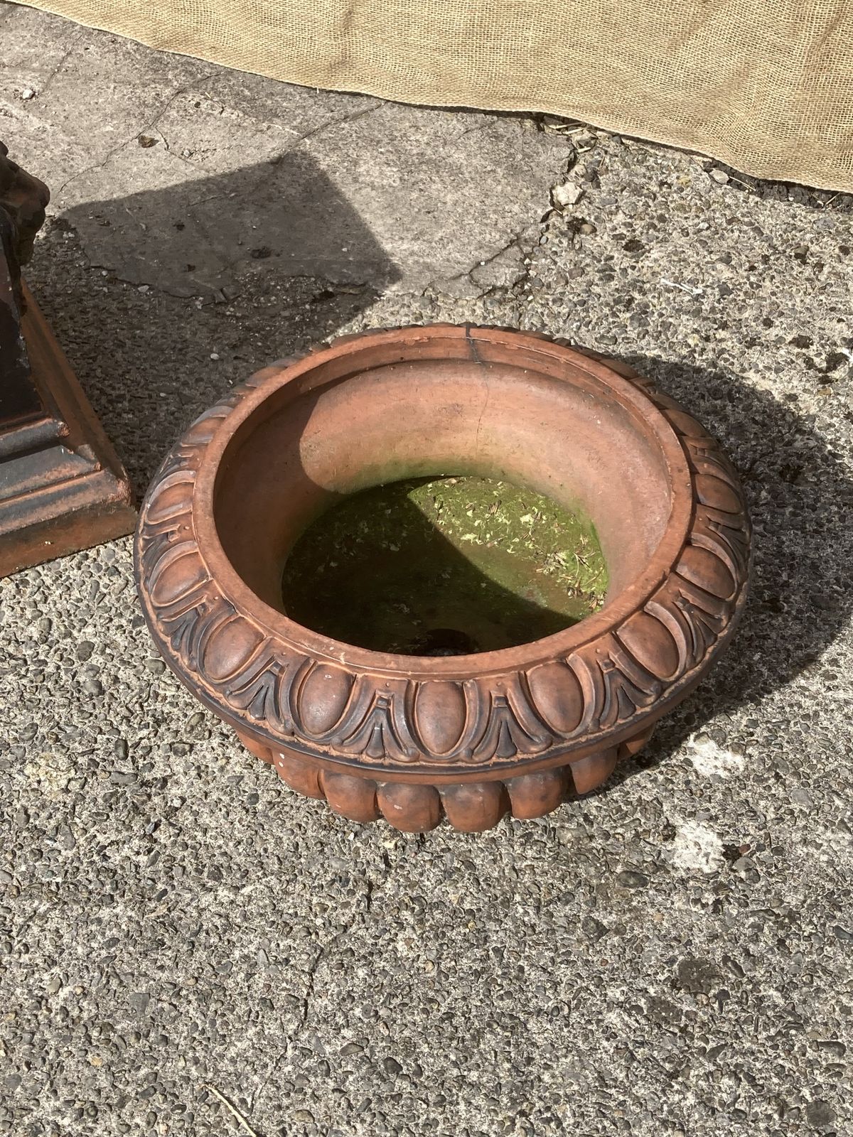 Victorian Terracota Garden Urn Plant Stand photo 995.0