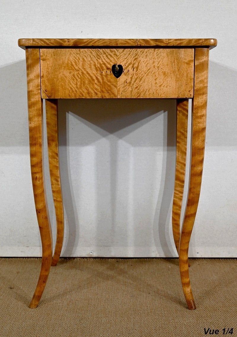 Furniture Small Worker In Light Ceylon Wood Louis XV Style  Mid 19th Century photo