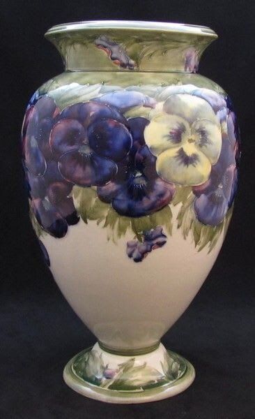 William Moorcroft Vase, 1910s, Antique photo Home Decor