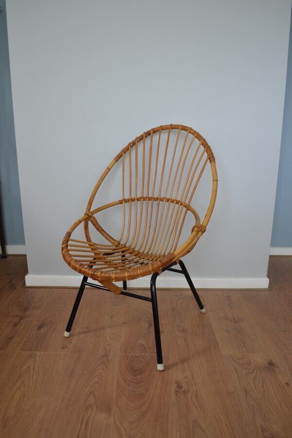 Mid Century Bamboo Chair By Rohe Noordwolde photo Furniture