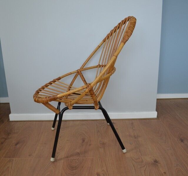 Mid Century Bamboo Chair By Rohe Noordwolde photo vinterior