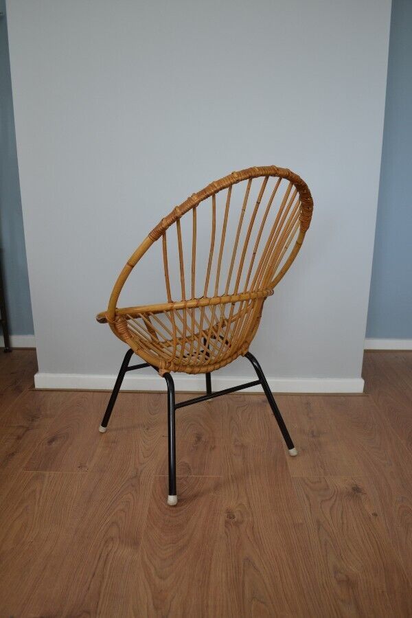 Mid Century Bamboo Chair By Rohe Noordwolde photo vintage