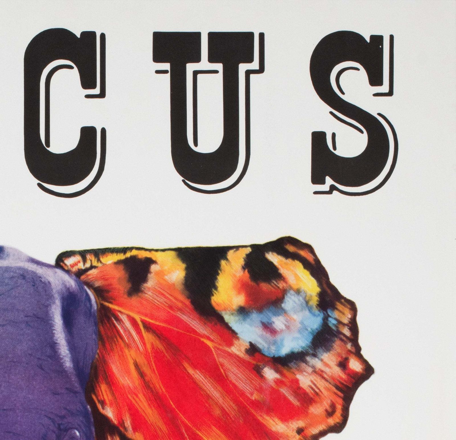 Cyrk Elephant Butterfly 1979 Polish Circus Poster, Pagowski photo Art