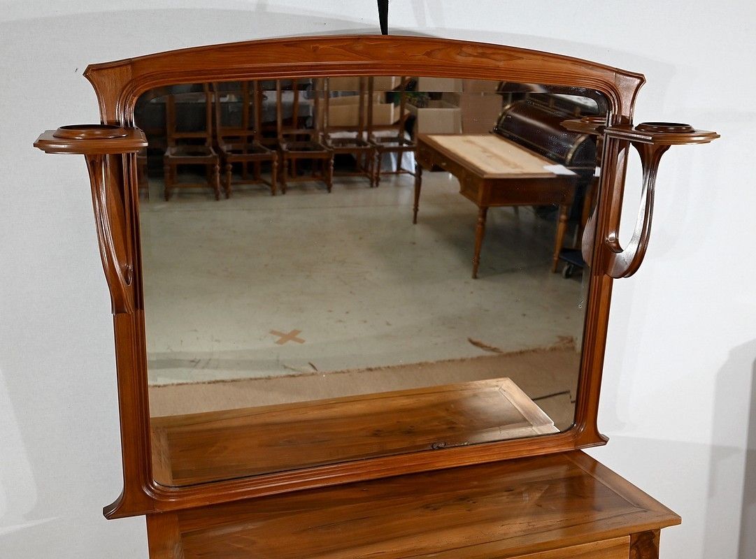 Mahogany Mirror With Consoles, Majorelle Spirit, Art Nouveau   1900 photo furniture
