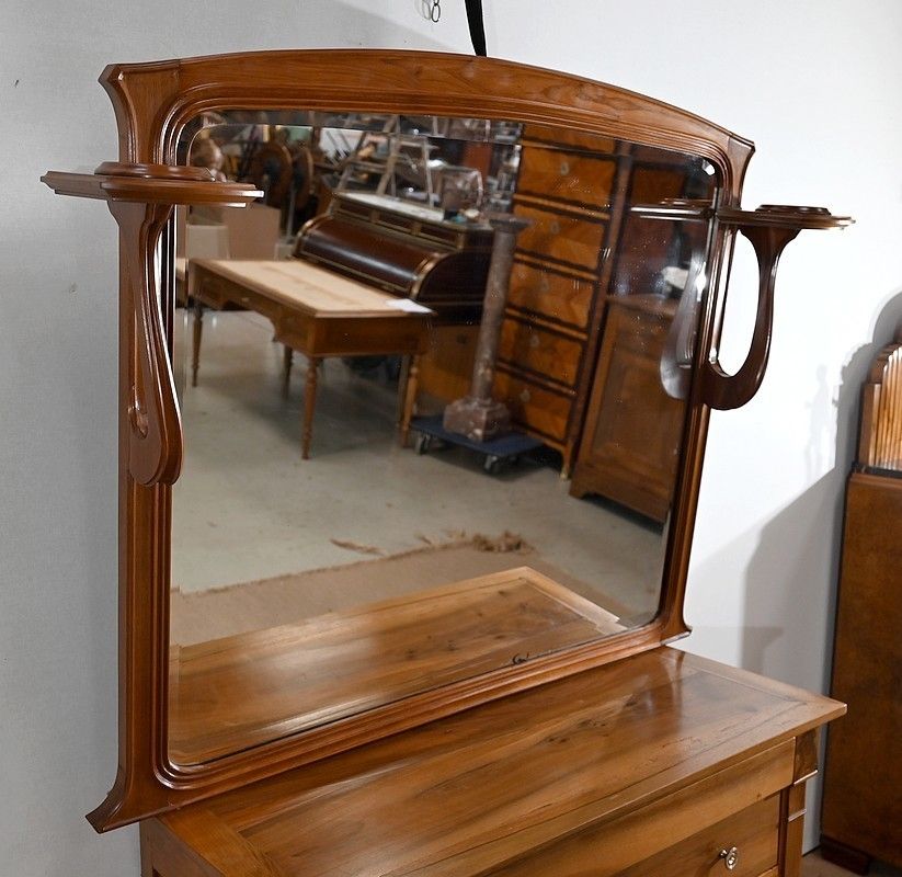 Mahogany Mirror With Consoles, Majorelle Spirit, Art Nouveau   1900 photo for sale