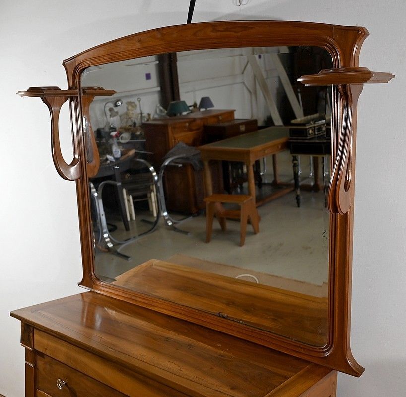 Mahogany Mirror With Consoles, Majorelle Spirit, Art Nouveau   1900 photo Home Decor