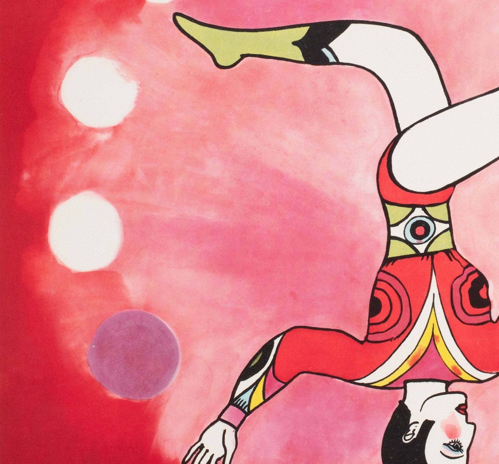 Cyrk Polish Circus Poster Balancing Juggling Acrobat 1968, Urbaniec photo 565.0