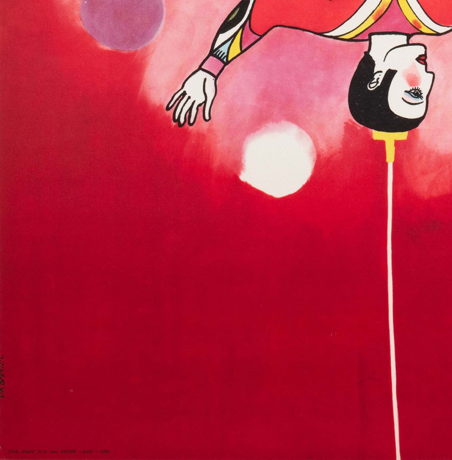 Cyrk Polish Circus Poster Balancing Juggling Acrobat 1968, Urbaniec photo buy