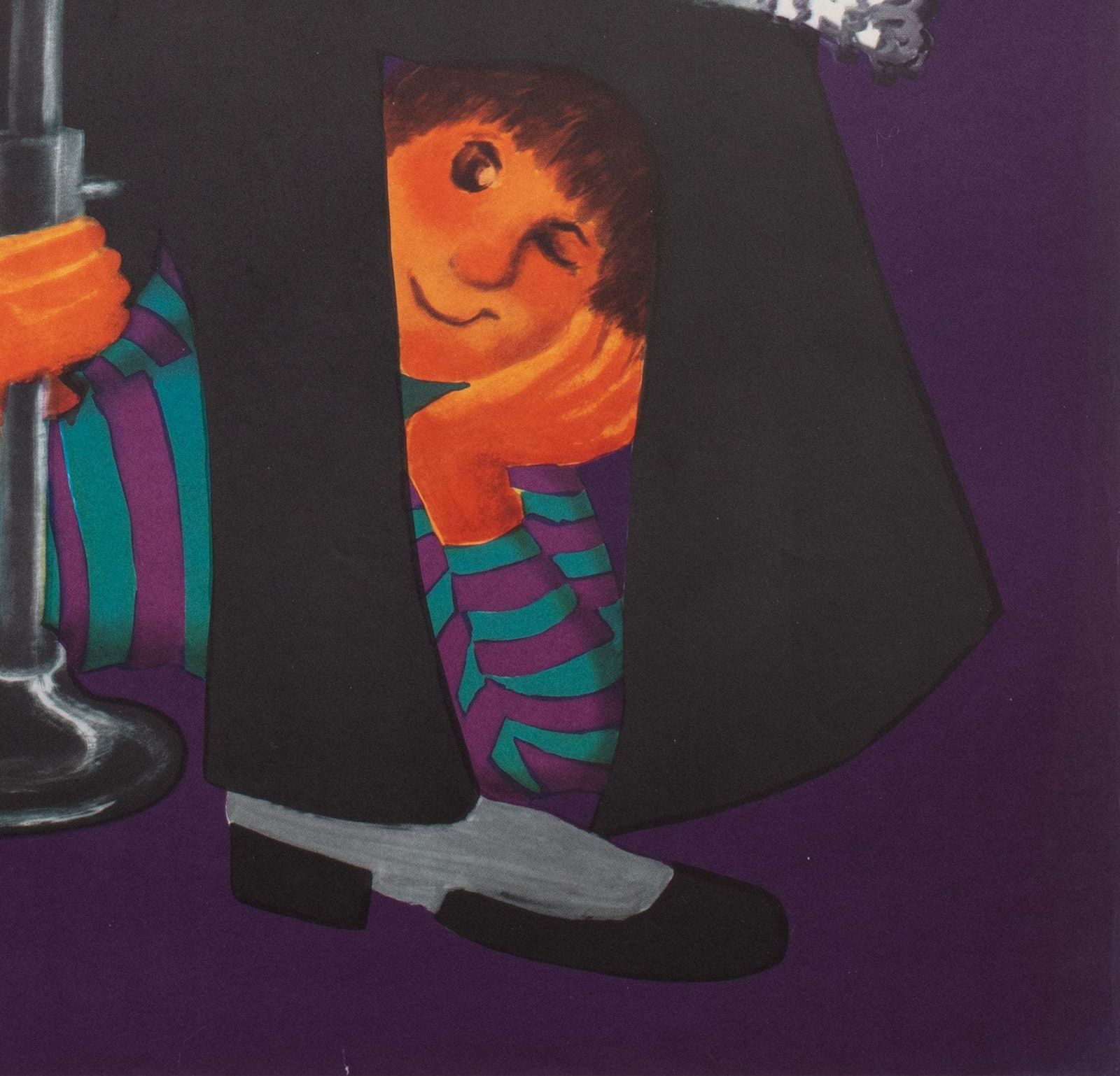 Cyrk Magician Levitatation 1975 Polish Circus Poster, Miedza Tomaszewski photo vintage