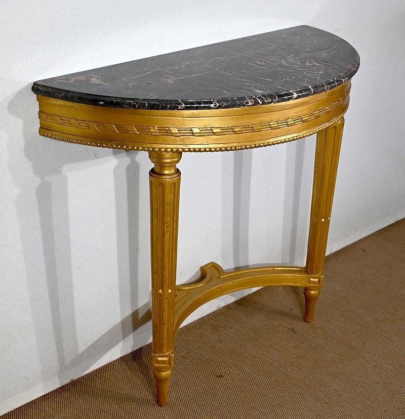 Console In Marble And Golden Wood, Louis XVI Style   Early 20th Century photo furniture
