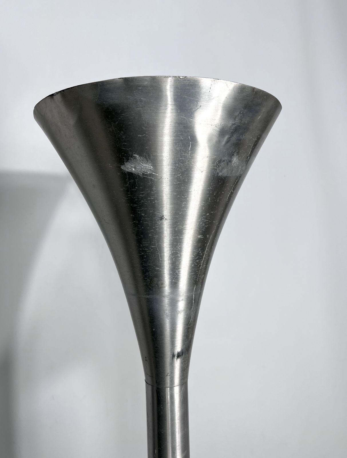 photo for sale Mid Century Labeled Aluminum Luminator Floor Lamp By Stilux Milano