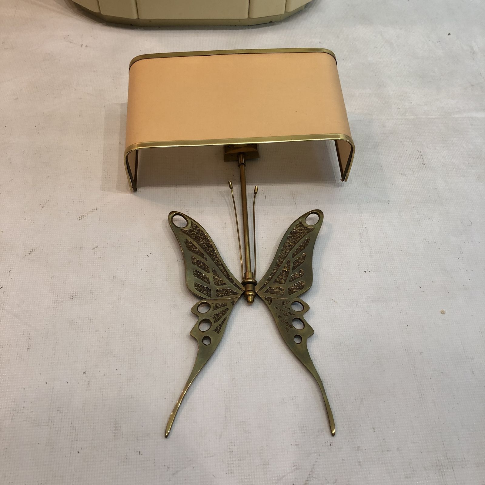 Brass Butterfly Wall Sconce Willy Daro Light Mid Century Modernist 1970s photo furniture