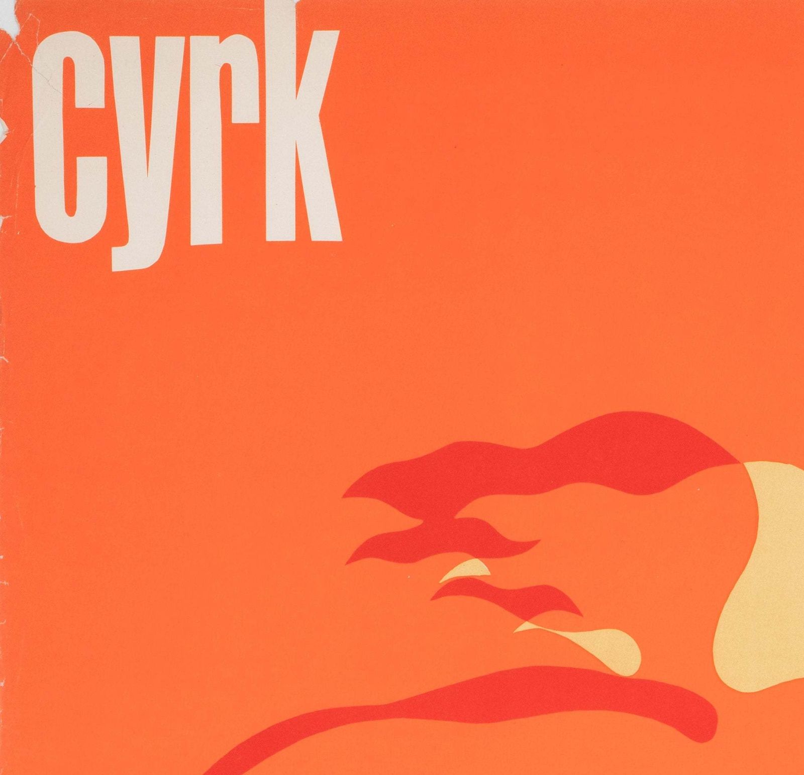 Cyrk Woman In Silhouette On Ball 1968 Polish Circus Poster, Holdanowicz photo for sale