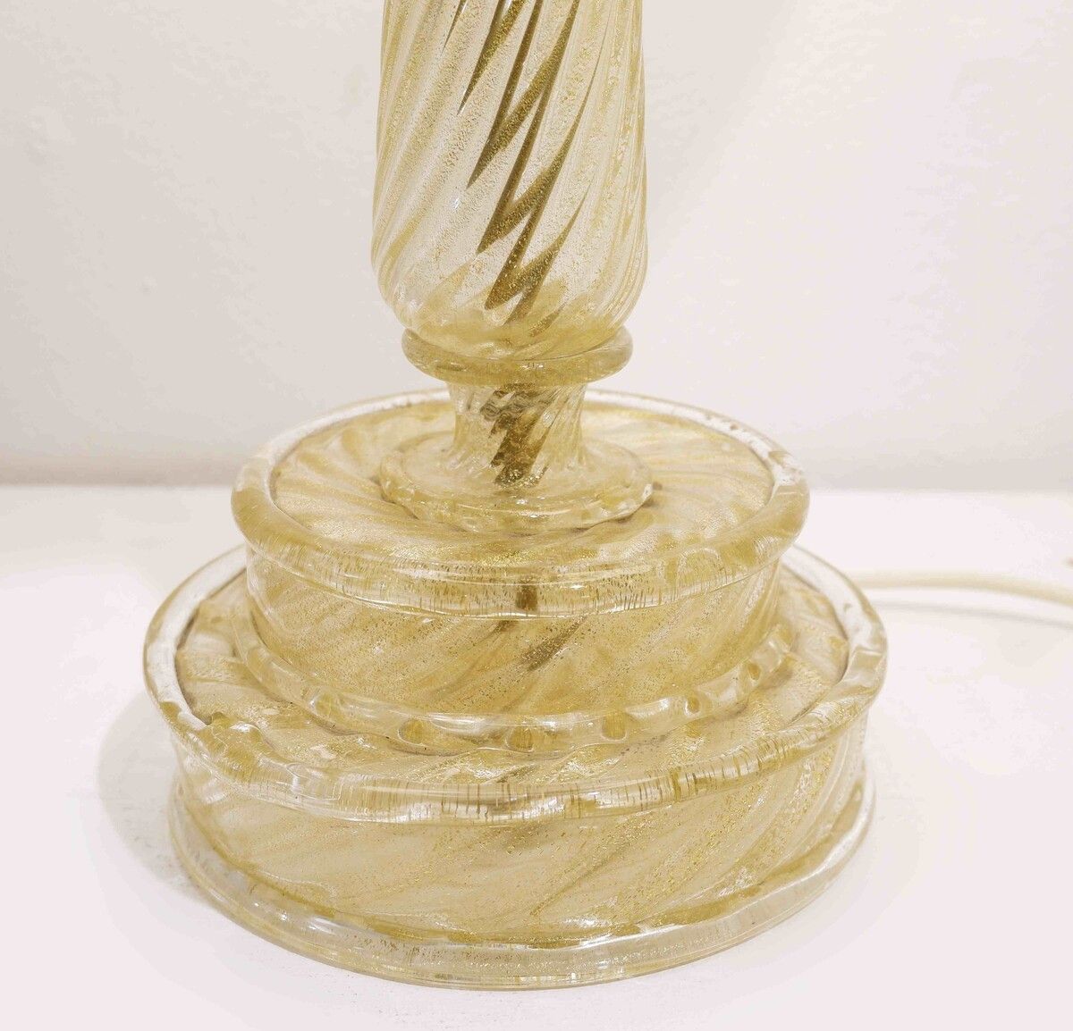 Mid Century Modern Murano Glass Table Lamp By Barovier & Toso photo Lighting