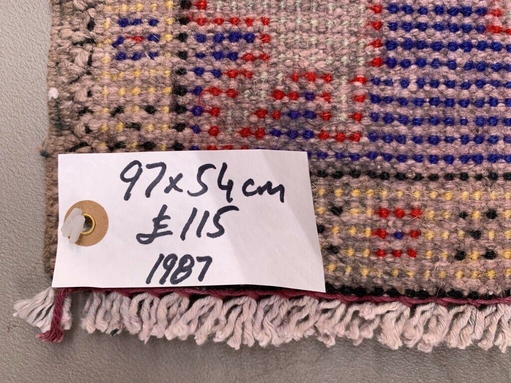 Small Vintage Turkish Rug 97x54 Cm, Short Runner, Tribal, Shabby Chic photo 115.0
