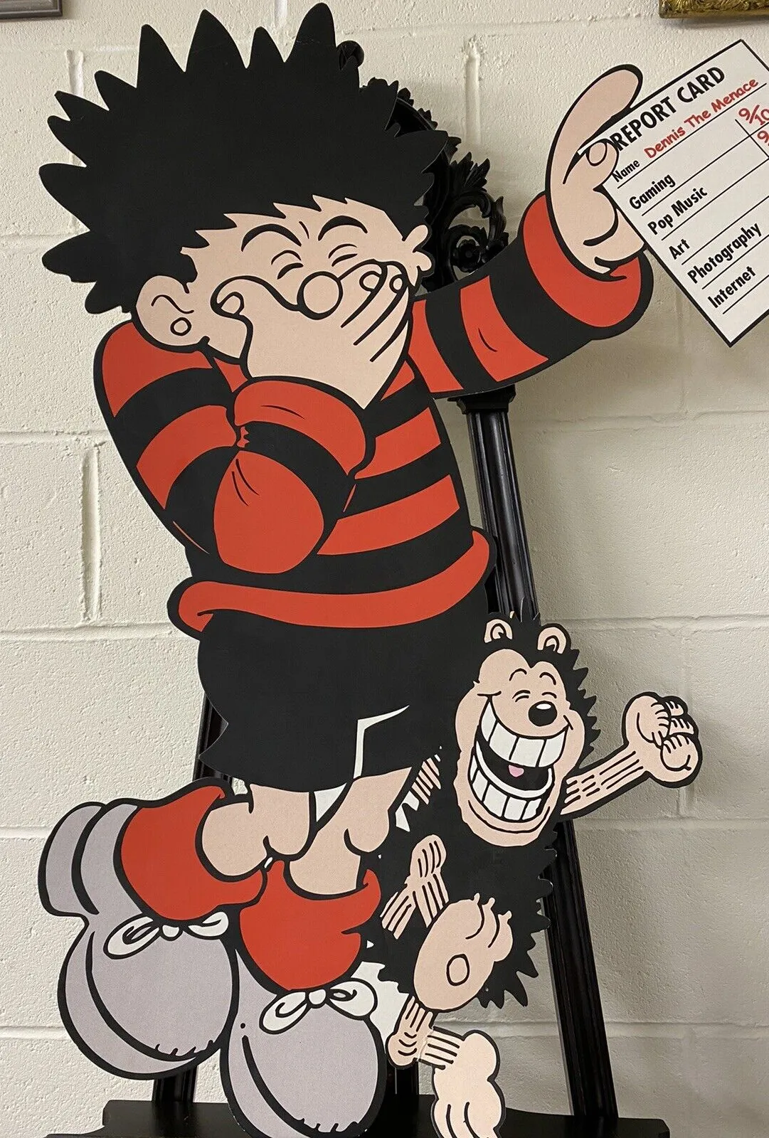 Dennis The Menace Cardboard Poster Film Adverstising Board photo vintage