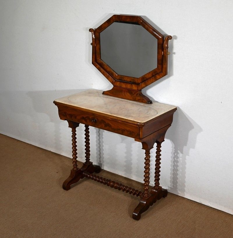 Small Mahogany Dressing Table, Louis Philippe Period   1st Part Of The 19th Century photo for sale
