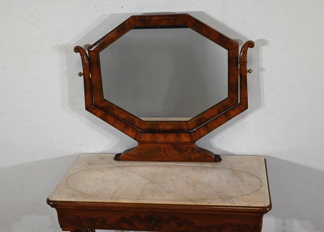 Small Mahogany Dressing Table, Louis Philippe Period   1st Part Of The 19th Century photo vinterior