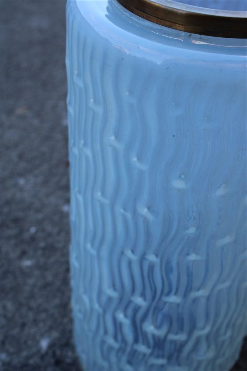 Venini 1960s Iridescent Murano Glass Cylinder Table Lamp Made In Italy, 1960s photo buy