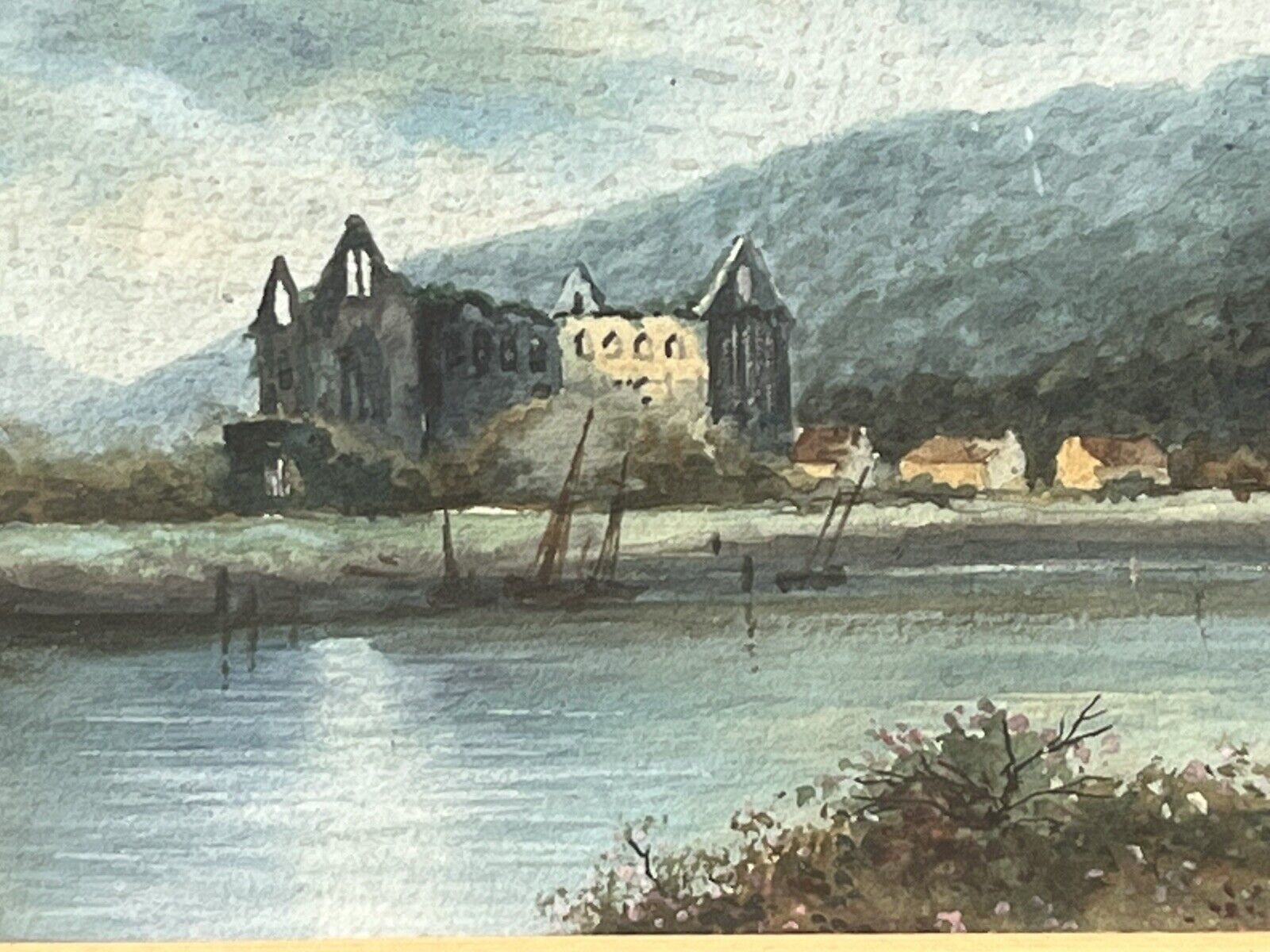 Edgar James Maybery Framed Watercolour “ Tintern Abbey “ 1887 1964 photo for sale