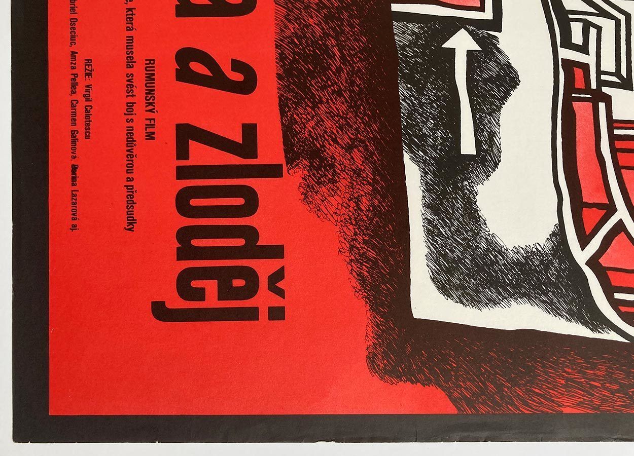 Original Film Poster, Anna And The Thief, Jan Ungrád, 1982, Genuine Czech Vintage Print photo Art